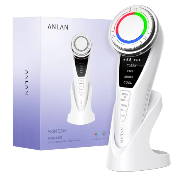 جهاز تدليك الوجه متعدد الوظائف مع ضوء LED