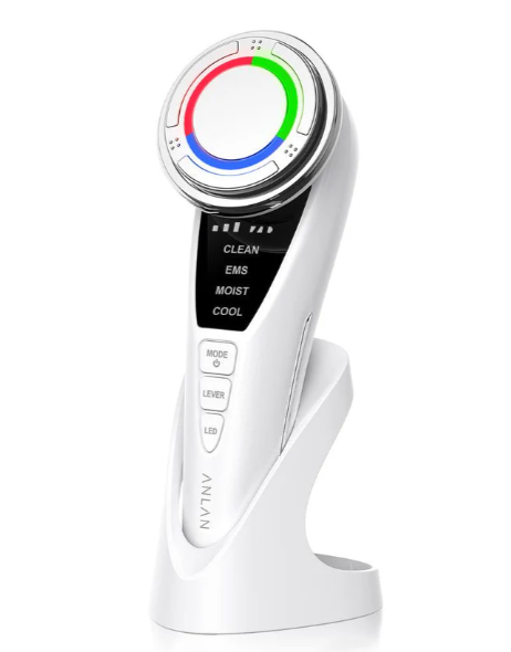 جهاز تدليك الوجه متعدد الوظائف مع ضوء LED 