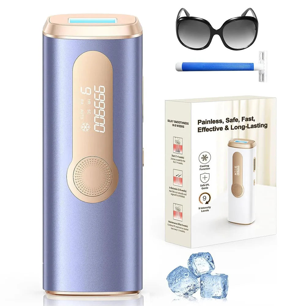 Intense Pulsed Light Hair Removal Device at Home - Ice Cooling