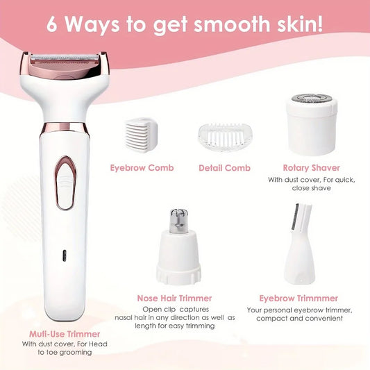 6 in 1 Electric Hair Removal & Grooming Pro