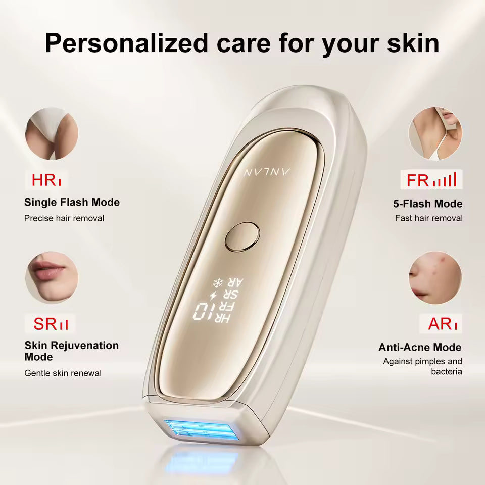 Laser Hair Removal Device with ICE Cooling