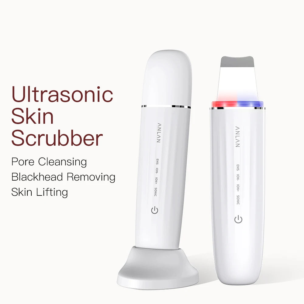 Ultrasonic Facial Skin Scrubber – Deep Cleansing EMS Anti-Aging Device