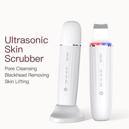 Ultrasonic Facial Skin Scrubber – Deep Cleansing EMS Anti-Aging Device