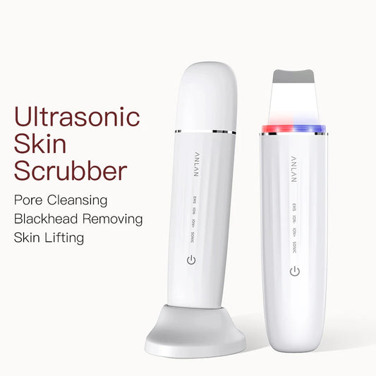 Ultrasonic Facial Skin Scrubber – Deep Cleansing EMS Anti-Aging Device
